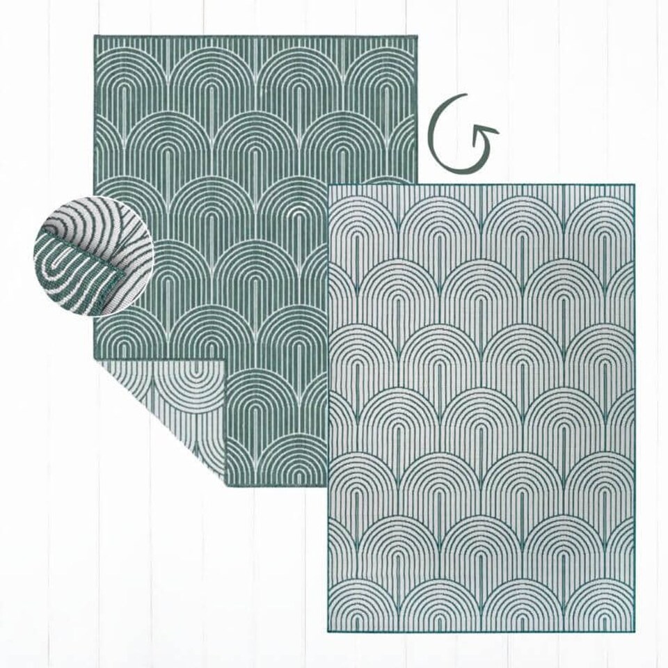 image 1 of The Rugs Flatweave Indoor Outdoor Reversible Rug Pangli Durable Polypropylene