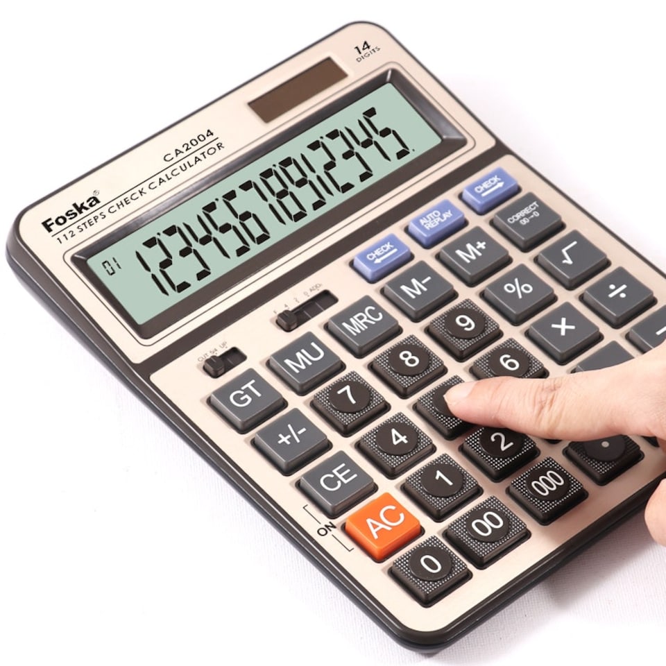 image 1 of Foska Two Way Power 14 Digit Calculator