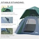 image 7 of Outsunny Family Pop-Up Camping Tent W/ Removable Waterproof Rainfly, Storage Bag
