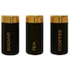 image 2 of Maison by Premier Liberty Set of 3 Black Canisters