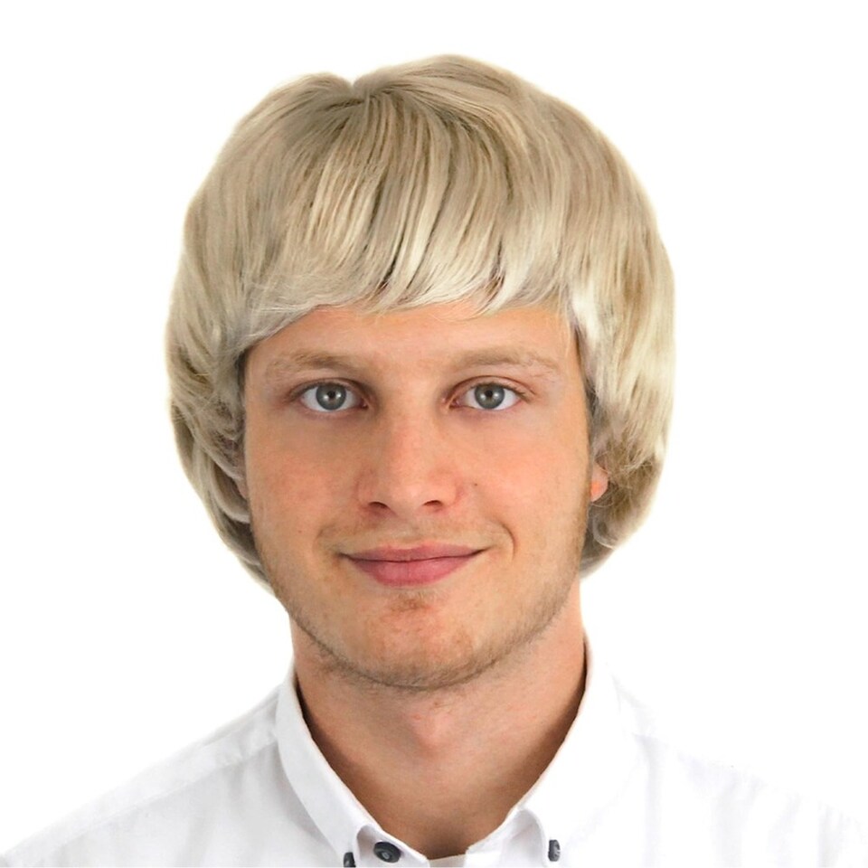 image 1 of Short Male Wig - Blonde | Cream | 12