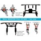 image 5 of Gr8 Home Pull Up Bar Dip 2in1 Wall Mounted Home Gym Chin Up Cross Fit Multi Grip Workout