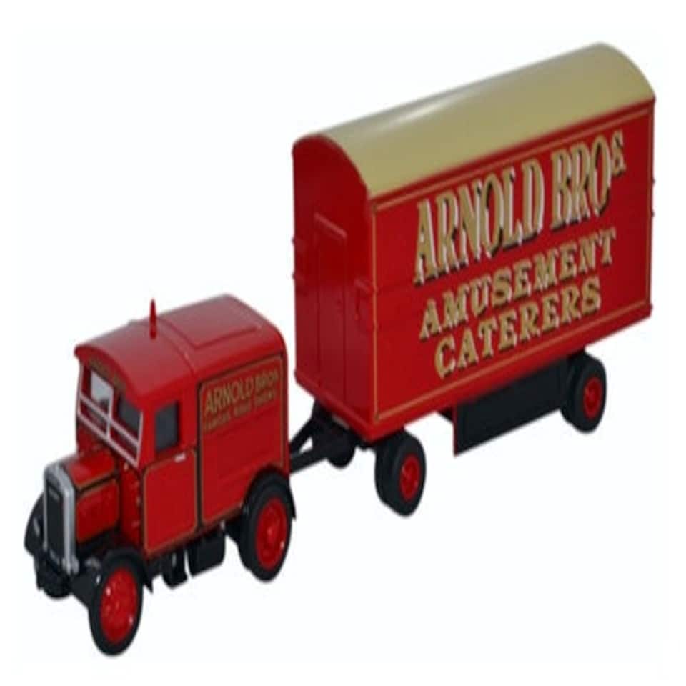Oxford Diecast Scammell Showtrac & Dodgem Trailer Arnold Bros