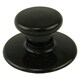 image 1 of SPARES2GO Glass Lid Knob & Safety Skirt compatible with Morphy Richards 3.5L 6.5L Slow Cookers (Black) Black