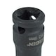 image 3 of M19 x 78mm 1/2" Drive Extra Long Impact Impacted Allen Hex Key Socket Bergen