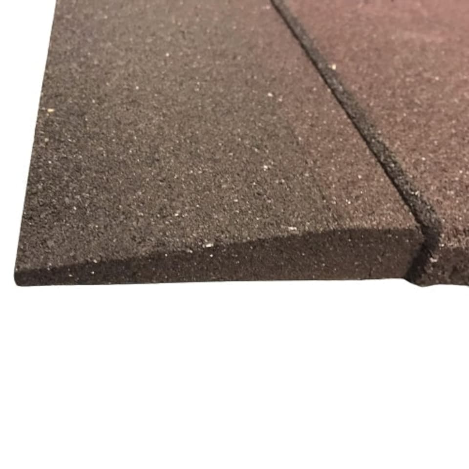 image 1 of Heavy Duty Black Rubber Gym Flooring Mats 50cm x 50cm Tiles - 20mm Black | One Size