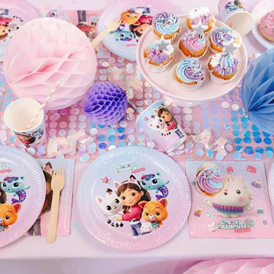 image 1 of Gabby's Dollhouse Round Paper Plates 23cm - Pack of 6