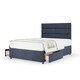 image 1 of Ortho Classic Orthopaedic Midnight Linen 2 Drawer Divan Set And Milan Headboard Small Double