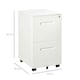 image 3 of Vinsetto Mobile Lockable File Cabinet w/ Adjustable Hanging File Folder