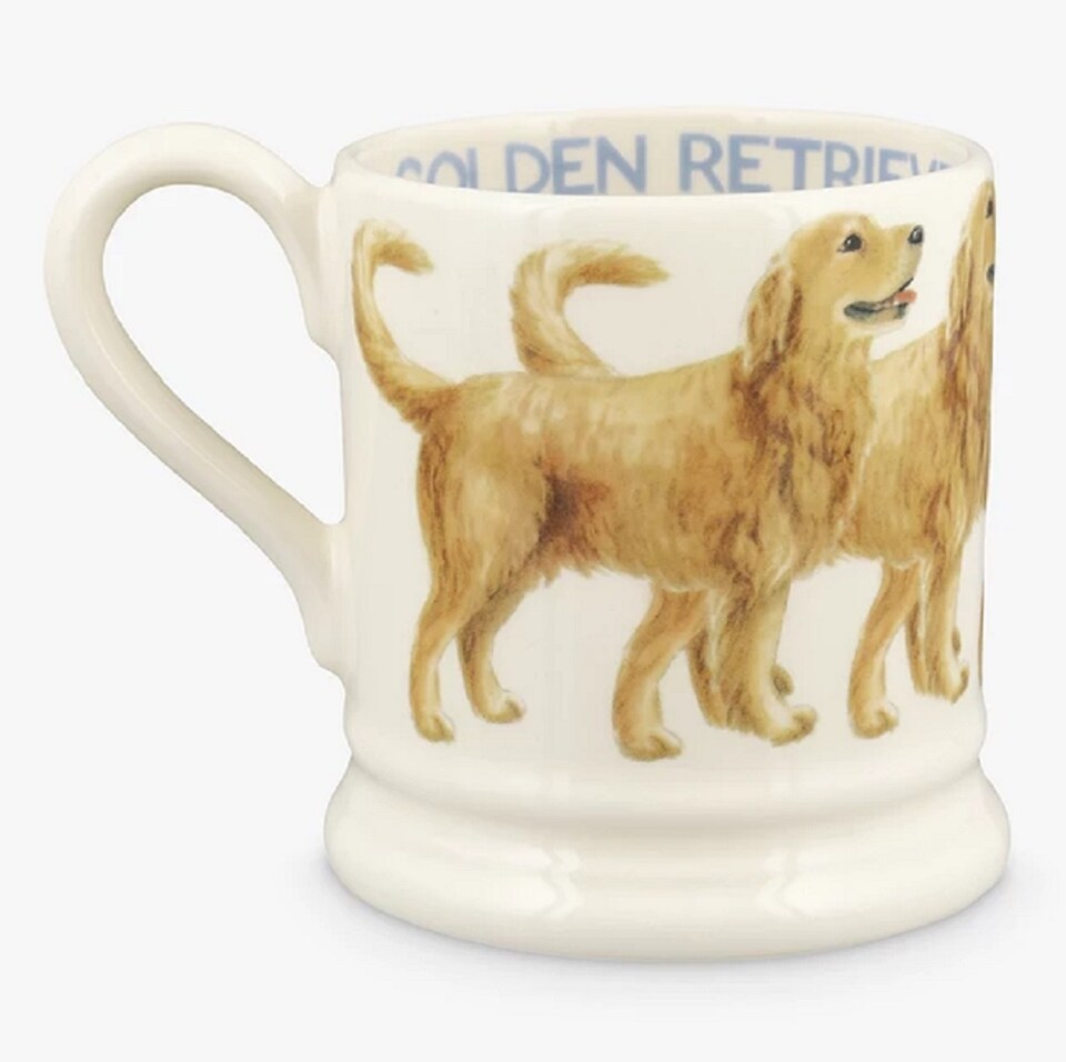 image 1 of 300ml Emma Bridgewater Golden Retriever Half Pint Mug, Ceramic