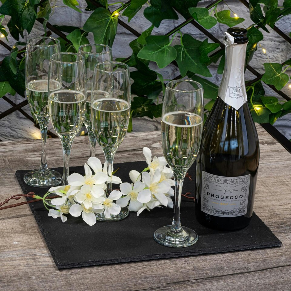 image 1 of Argon Tableware Square Slate Placemats - 33cm - Pack of 24 Black