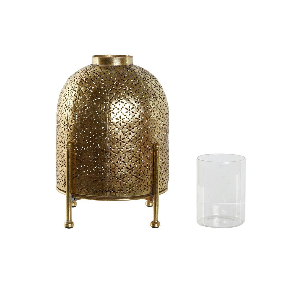 image 1 of Candleholder Home ESPRIT Golden Metal Crystal 19 x 19 x 24,5 cm N/A