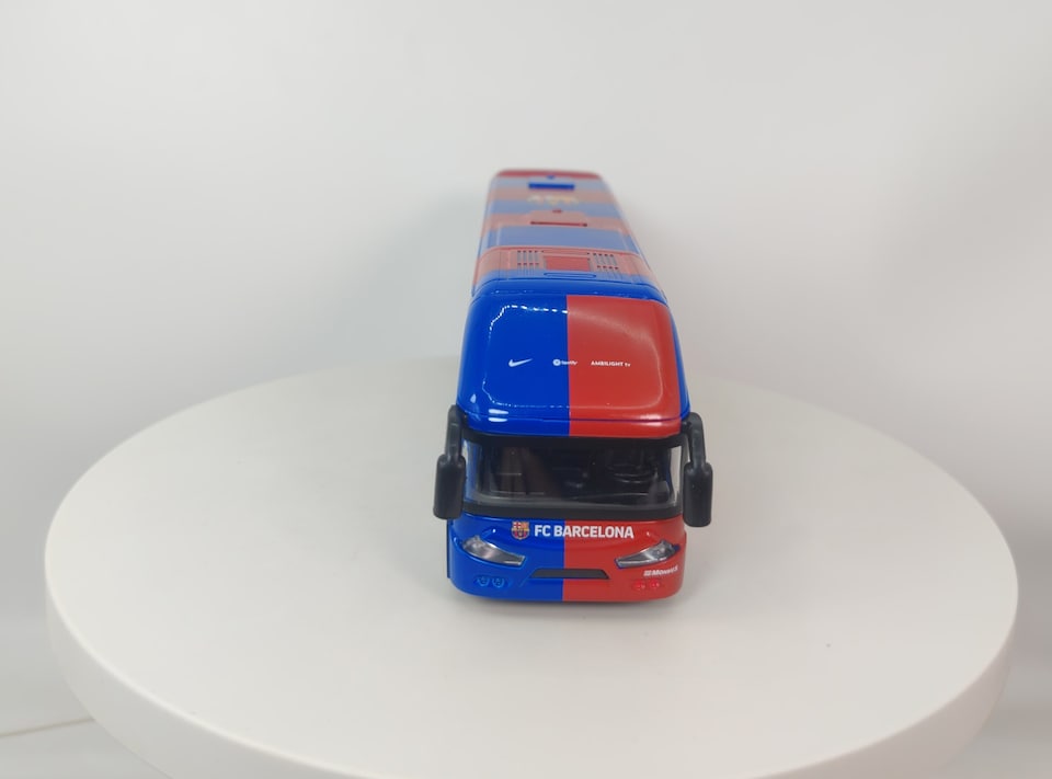 image 1 of FC Barcelona Bus Model Football Team Coach Toy