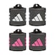 image 2 of Adidas Training Wrist Wraps, Adult Black/Pink, Pair, Hook and Loop Closure | Multi | Black/Pink