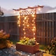 image 8 of Outsunny Wooden Trellis Planter, Raised Garden Bed for Climbing Plants, Natural