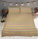 image 3 of Be Happy Neon Polycotton Duvet Cover Set and Pillowcase | Multi | Double