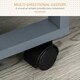 image 4 of HOMCOM Multi-Use Kitchen Island Trolley Baskets Side Racks Drawer WorktopGrey