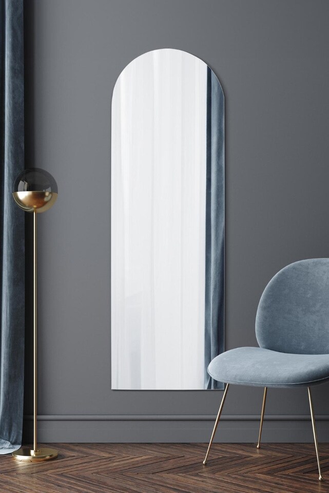 image 1 of The Arcus - Frameless Arched Leaner/Wall Mirror 70" X 24" (180CM X 60CM) | Multi