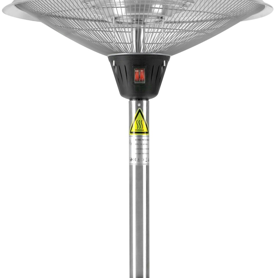 image 1 of Freestanding Halogen Bulb Infrared Electric Patio Heater Black Base H2.1m 2.1kW