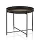 image 1 of Black Round Side Table