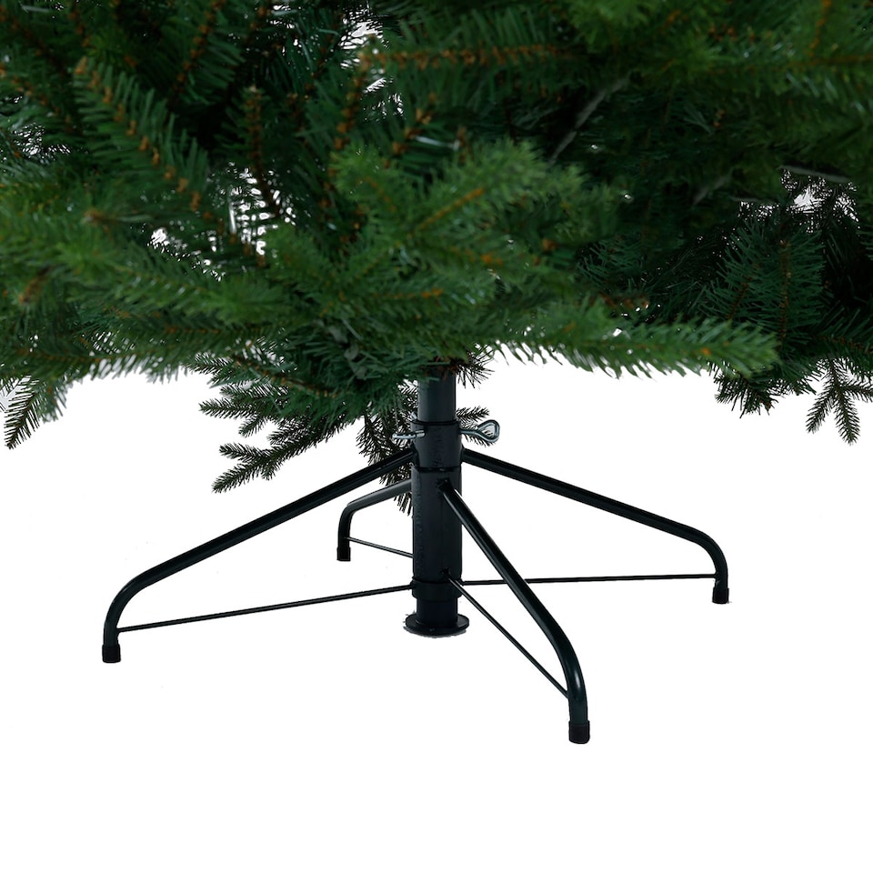 image 1 of Charles Bentley Luxury 6ft Faux Hinged Nordic Spruce Christmas Tree Green