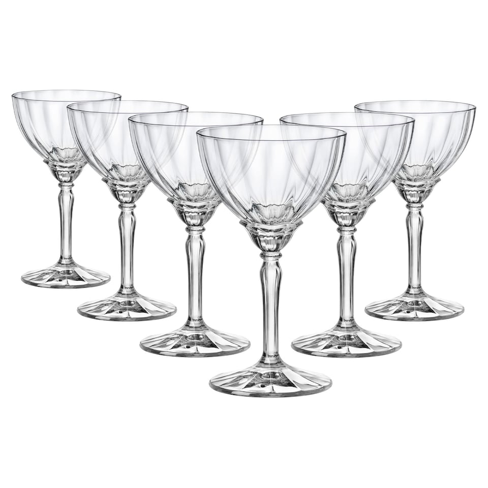 image 1 of Bormioli Rocco Florian Champagne Cocktail Saucers - 240ml - Clear - Pack of 6