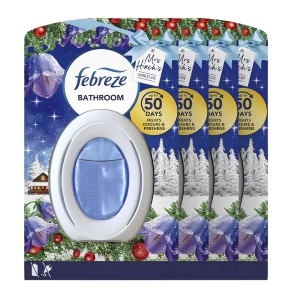 Febreze Mrs Hinch Alpine Escape Bathroom Air Freshener 7.5ml Assorted 4 Packs