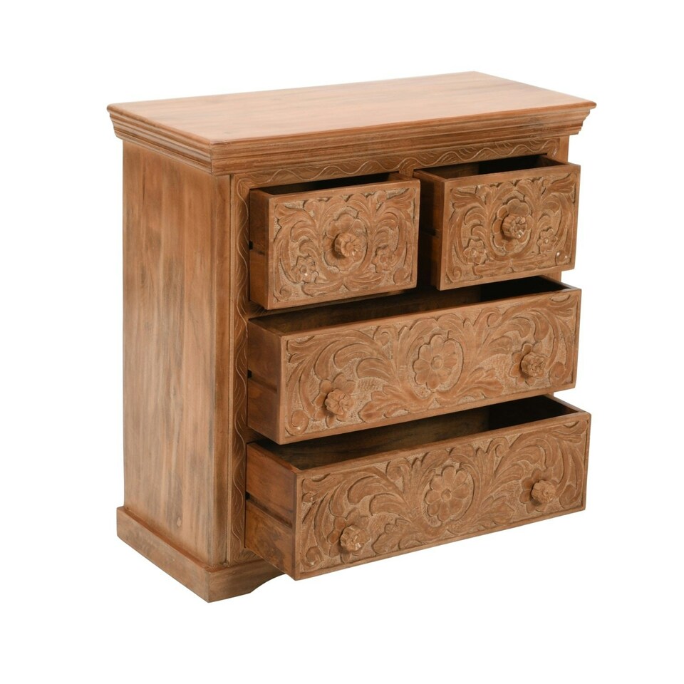 image 1 of Viva Mango Wood Chest Of 4 Drawers