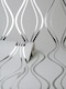 image 2 of Vymura FD42800 Platinum Contour Wave Wallpaper, Silver