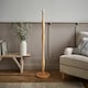 image 2 of ValueLights Victoria Light Wood Traditional Stem Floor Lamp Base | Brown