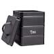 image 4 of Harbour Housewares Black Vintage Metal Kitchen Tea Canister Kitchen Caddy Kitchen Storage Containers Canisters