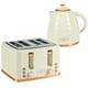 image 1 of HOMCOM Kettle and Toaster Set 1.7L Rapid Boil Kettle & 4 Slice Toaster Beige