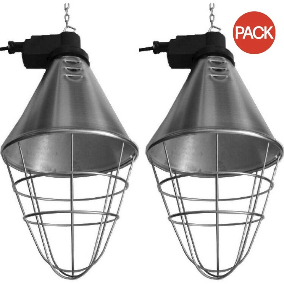 image 1 of Intelec Infra-Red Lamp  (Pack of 2) - Silver - One Size (UTTL5989)
