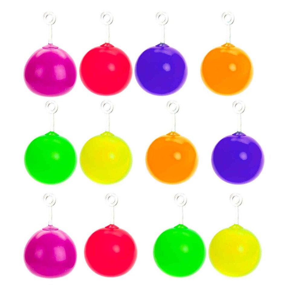 image 1 of PMS Inflatable Mighty Balloon Balls Assorted Colours 12-Pack