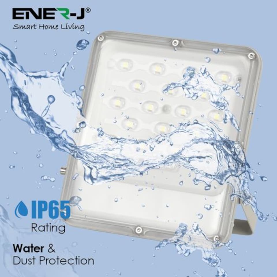 image 1 of 50W LED Floodlights with Solar Panel IP65 Waterproof with Remote Control