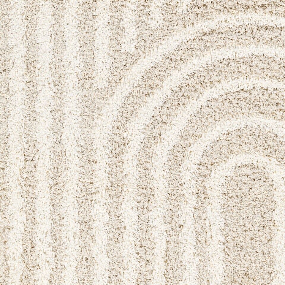 image 1 of LIVABLISS Urban Shaggy-Modern Soft Plush Pile Rug 130 x 170 cm | Beige Ivory Cream Green