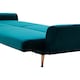 image 4 of Interiors by Premier Hatton Green Velvet Sofa Bed Green