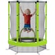 image 1 of AIYAPLAY 4.6FT Kids Trampoline with Safety Enclosure Net | Green | Green