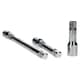 image 2 of 3pc 1/2" Drive Straight Socket Ratchet Extension Bar Set 75mm 125mm 250mm