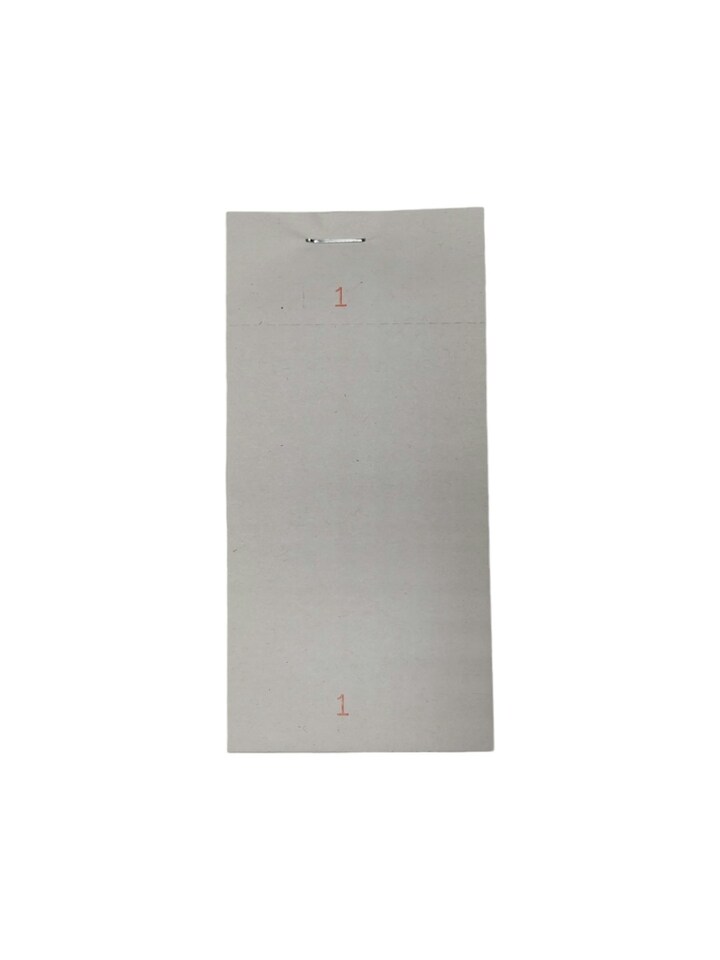 image 1 of Pack of 10 63mm x 127mm Plain White Numbered Service Pads