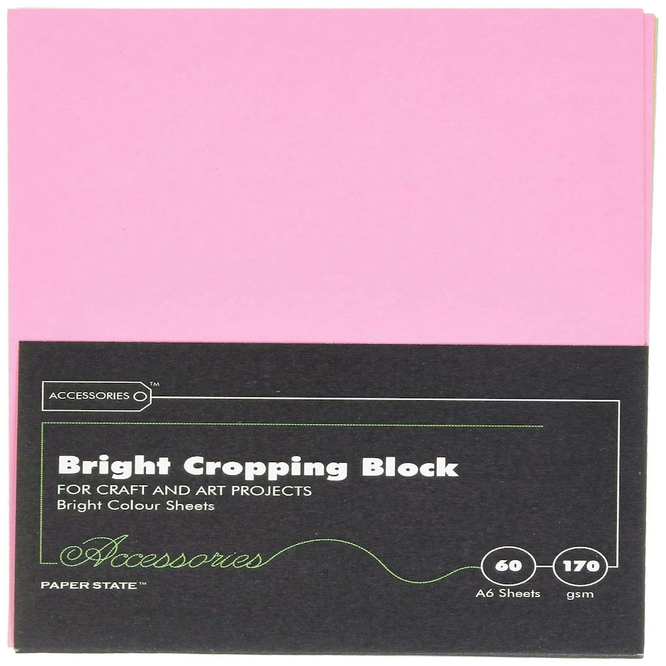 A6 Cropping Block 160gsm 60 sheets Bright Colours
