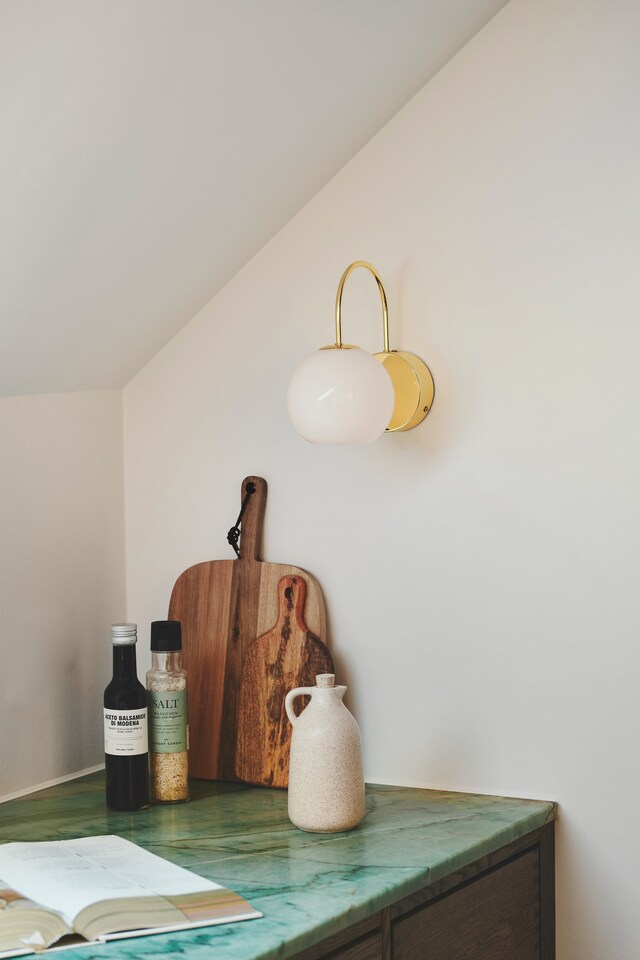 image 1 of Nordlux Franca Indoor Wall Light Brass Metal Sensor E14 Touch Switch - Plug In or Mains Powered , IP20 | Gold | Brass