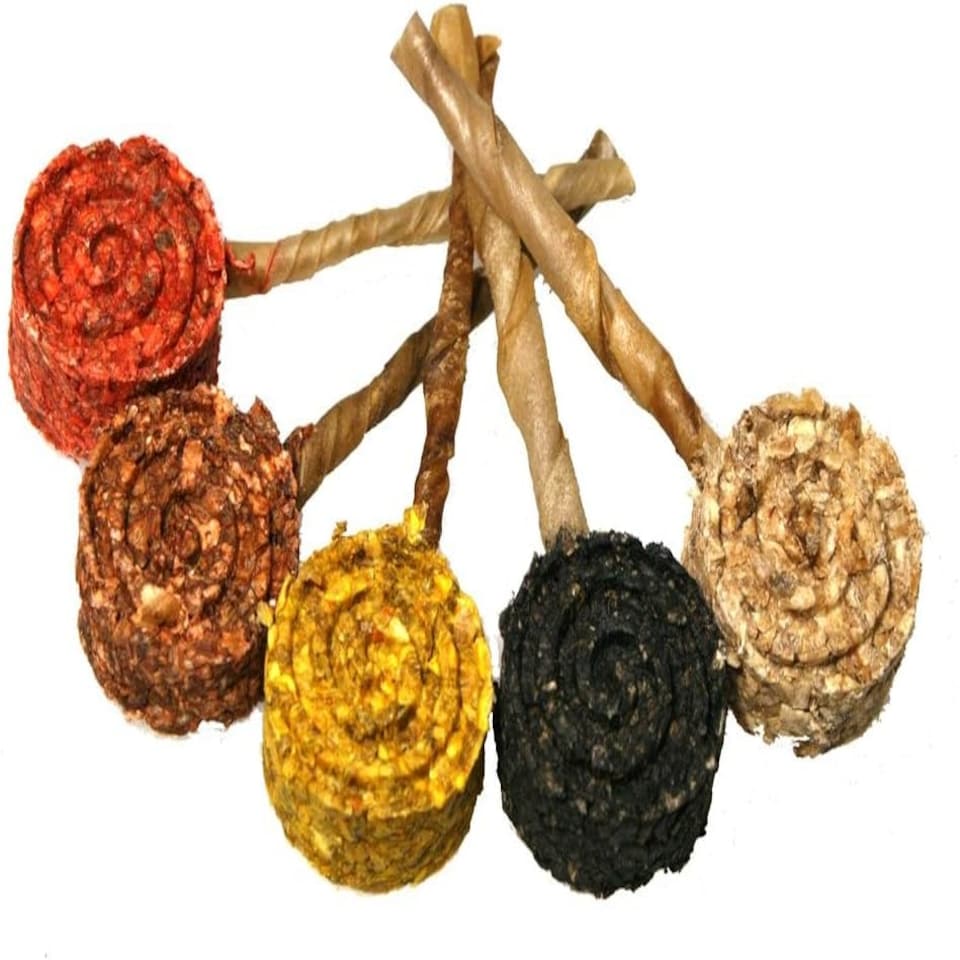 image 1 of Dog Life Rawhide Munchy Lollipop, 50-Count