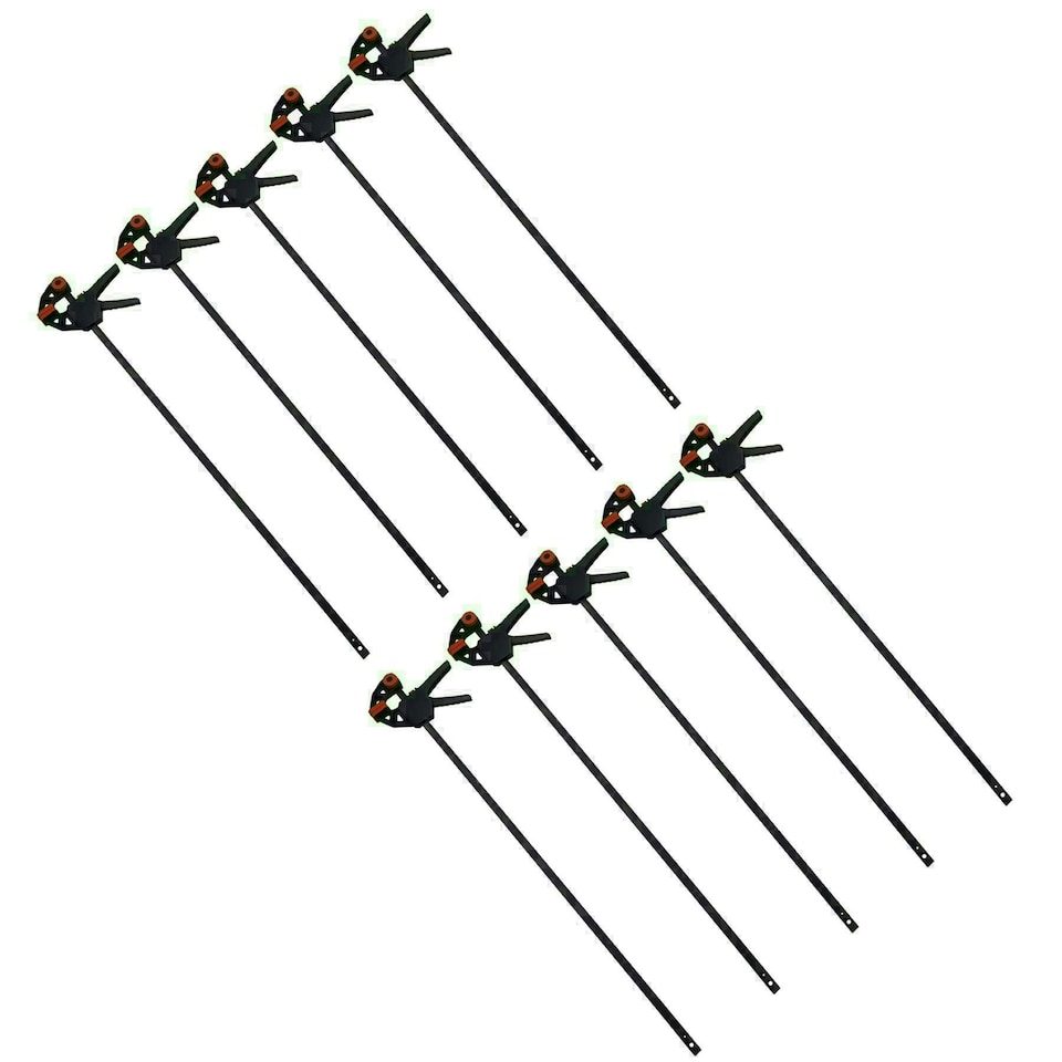 image 1 of 36" Quick Release Ratchet Rapid Bar Speed Clamp Holder Grip Spreader Fastener 10pc