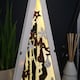 image 4 of 35cm Battery Operated Wooden Lit Tree with Santa Scene Christmas Decoration