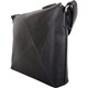 image 6 of Genuine Soft Leather Crossbody Shoulder Triangle Panel Handbag Blue | Navy