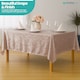 image 8 of Rectangle Crushed Velvet Table Cloth, Washable Table Cover - 70" x 144"