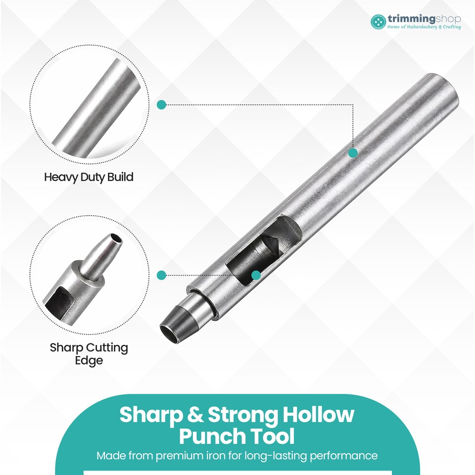 image 1 of 9mm Leather Hole Punch Cutter, Sharp Edge Hollow Hole Punch for DIY