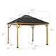image 7 of Sunjoy 3.93m x 4.52m Cedar Wooden Gazebo ERNIR, Anthracite