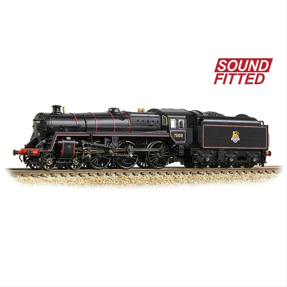 image 1 of Graham Farish 5MT w/BR1B Tender 73100 BR Early Lined Black (DCC-Sound)